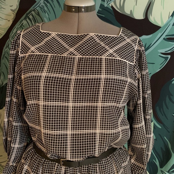 Vintage grid dress - Picture 2 of 6